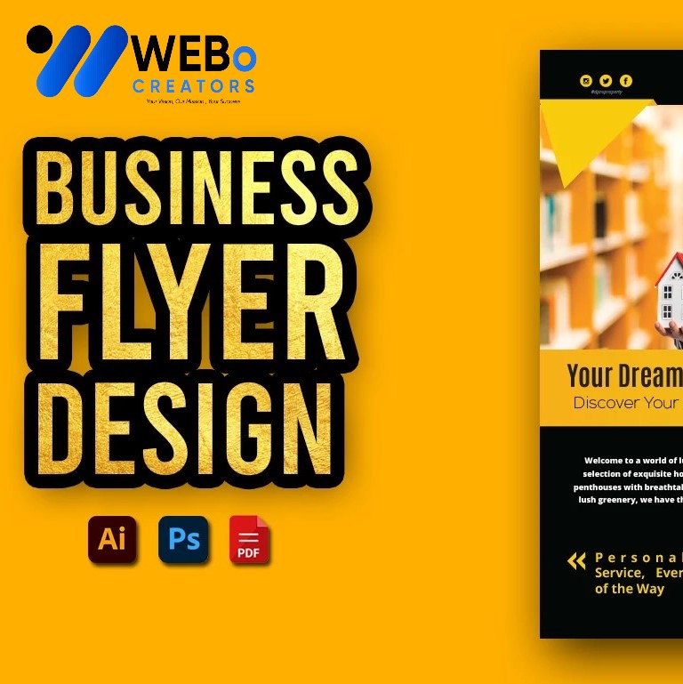Creative Flyer Design for Moving Company in Qatar | Flyer for Removals Services