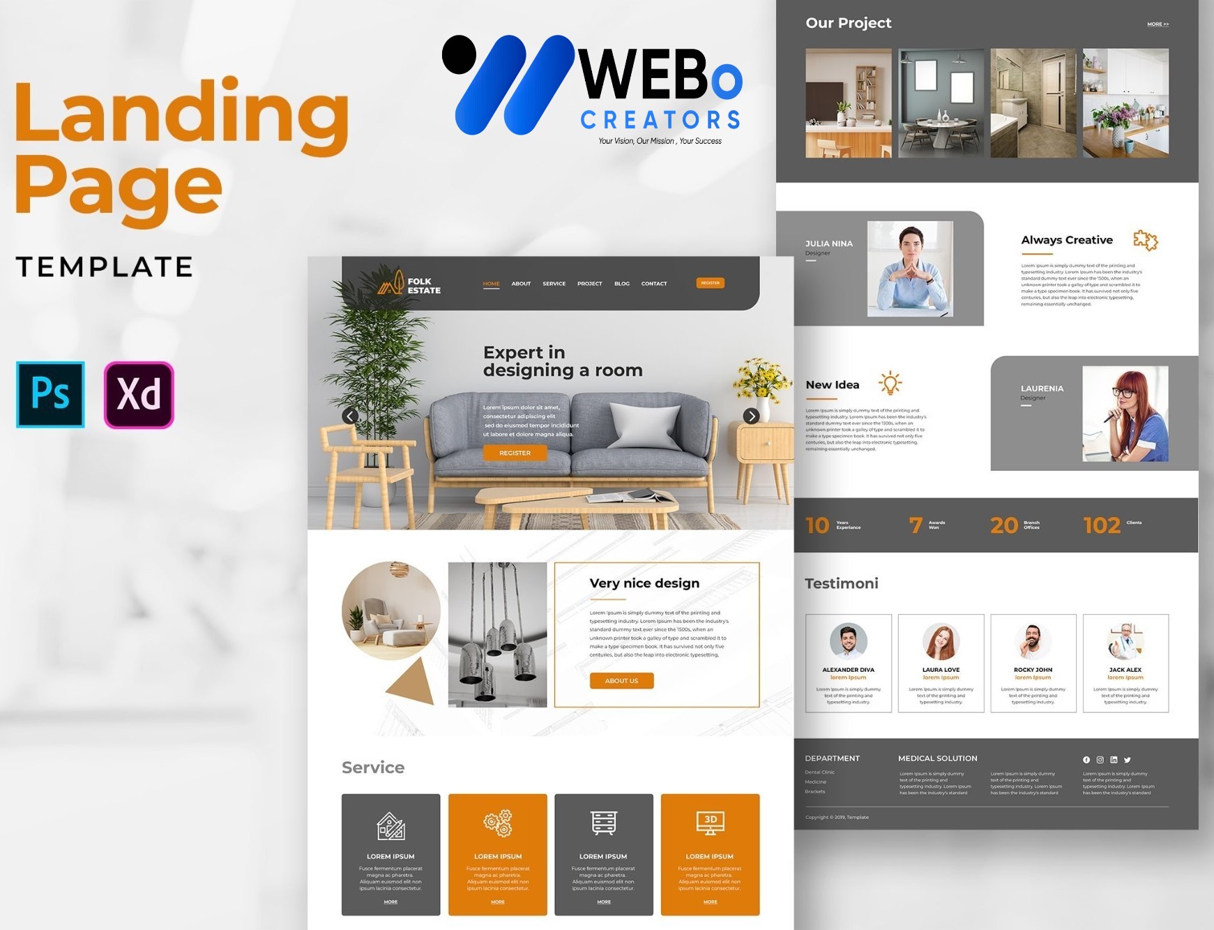 Creative Landing Page Designs, Themes, Graphic Elements for Qatar Businesses 2026