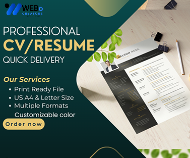 Elegant Resume Design Service, CV designs, CV writing in Qatar For Gain Job